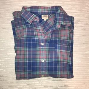 J. Crew plaid button down size small